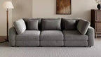 3 Seater Sofa with Removable Back Cushions and 5 Pillows , for Living Room, Apartment, Spacious Space