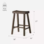 Tabouret de bar en bois sans dossier 27