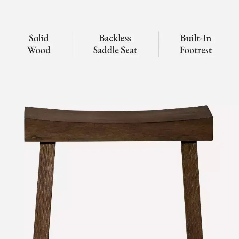 Tabouret de bar en bois sans dossier 27