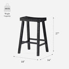 Tabouret de bar en bois sans dossier 27