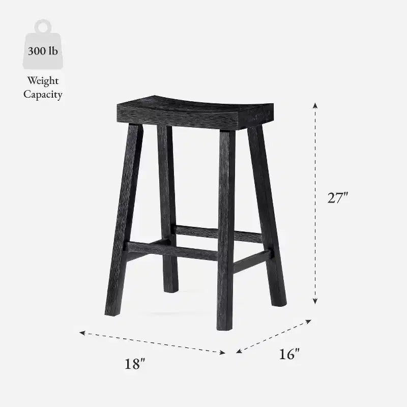 Tabouret de bar en bois sans dossier 27