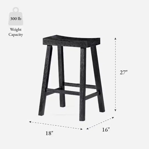 Tabouret de bar en bois sans dossier 27