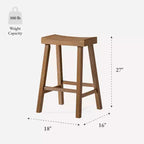 Tabouret de bar en bois sans dossier 27