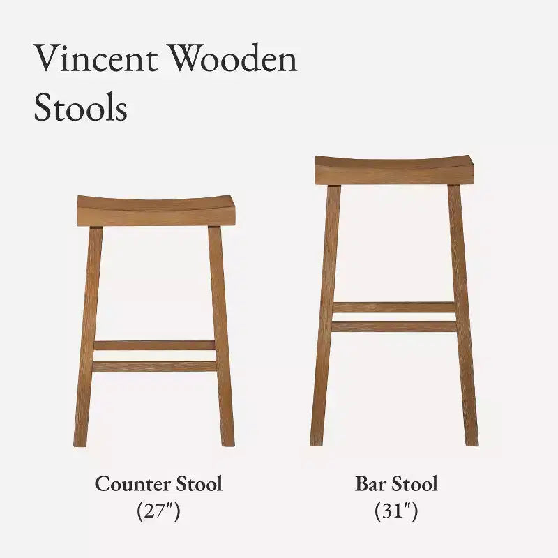 Tabouret de bar en bois sans dossier 27