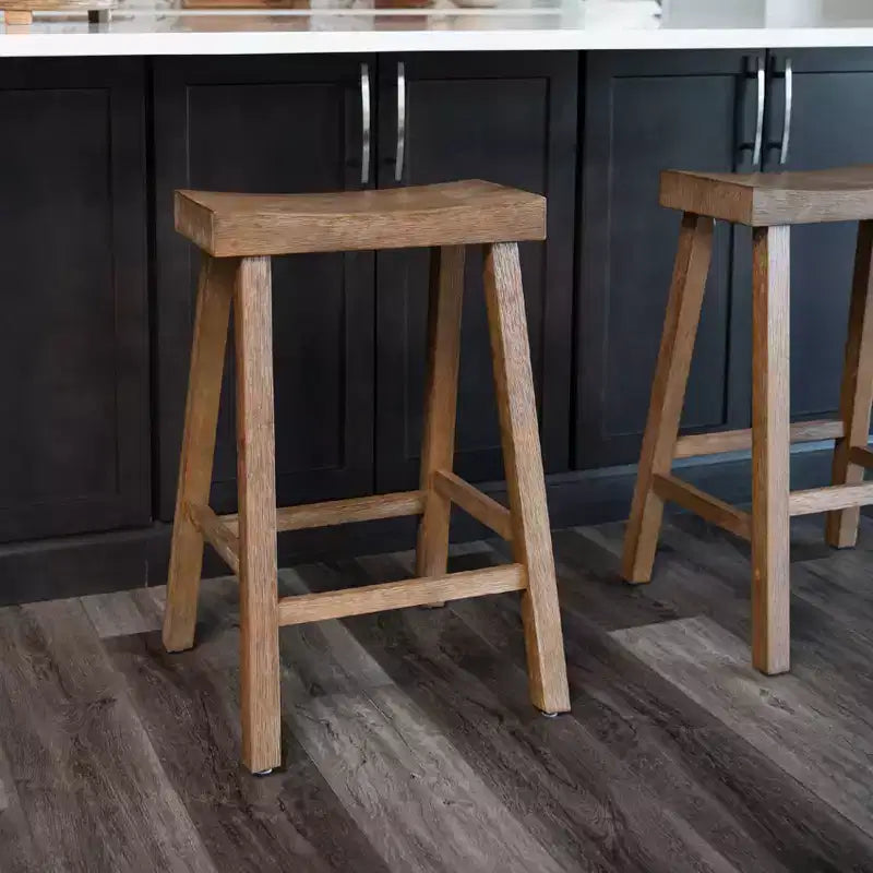 Tabouret de bar en bois sans dossier 27