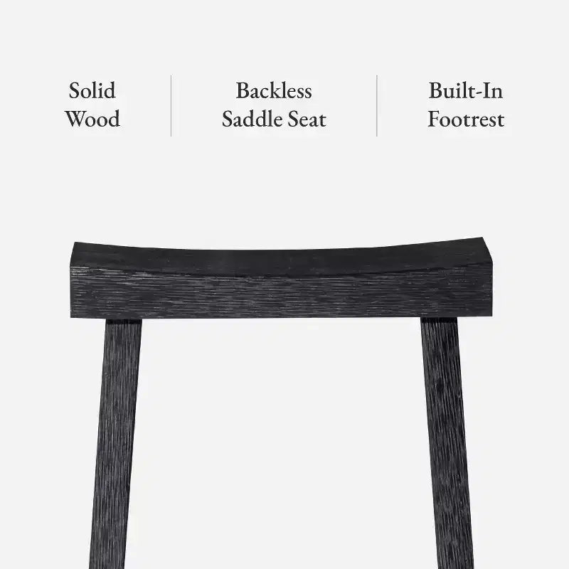 Tabouret de bar en bois sans dossier 27