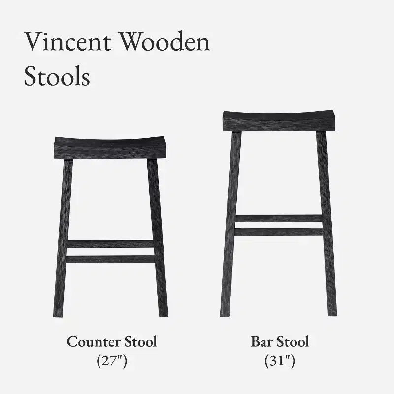 Tabouret de bar en bois sans dossier 27