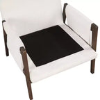 Fauteuil d'appoint moderne en velours, fauteuil rembourré de style Mid-Century avec pieds en bois d'hévéa pour salon, salle de lecture, chambre à coucher