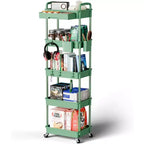 Chariot roulant à 5 niveaux avec tiroir, organiseur mobile peu encombrant pour cuisine - Capacité de 150 kg
