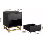 Commode de chambre à tiroirs avec pieds en métal, organisateur de commode en bois avec grand espace de rangement, commode moderne pour chambre à coucher, salon, couloir