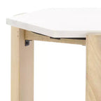 Table d'appoint en marbre - ACC3733A - Blanc/Naturel - Safavieh