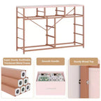 Commode avec 10 tiroirs en tissu, meuble TV pour téléviseur de 50 pouces, meuble console multimédia avec rangement, mobilier de salon