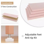 Commode avec 10 tiroirs en tissu, meuble TV pour téléviseur de 50 pouces, meuble console multimédia avec rangement, mobilier de salon