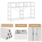 Commode avec 10 tiroirs en tissu, meuble TV pour téléviseur de 50 pouces, meuble console multimédia avec rangement, mobilier de salon