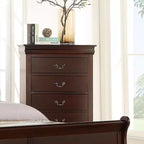 Meubles de chambre en bois massif – Commode 5 tiroirs ou table de chevet 2 tiroirs avec quincaillerie en laiton, montage facile