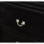 Meubles de chambre en bois massif – Commode 5 tiroirs ou table de chevet 2 tiroirs avec quincaillerie en laiton, montage facile