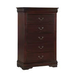 Meubles de chambre en bois massif – Commode 5 tiroirs ou table de chevet 2 tiroirs avec quincaillerie en laiton, montage facile