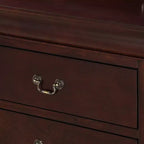 Meubles de chambre en bois massif – Commode 5 tiroirs ou table de chevet 2 tiroirs avec quincaillerie en laiton, montage facile