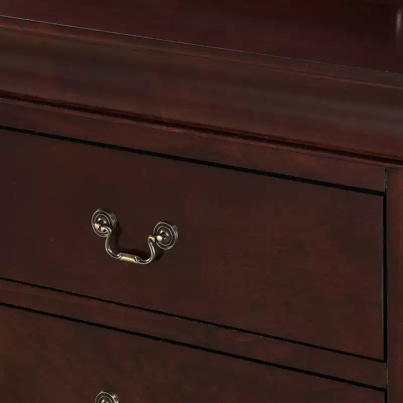Meubles de chambre en bois massif – Commode 5 tiroirs ou table de chevet 2 tiroirs avec quincaillerie en laiton, montage facile