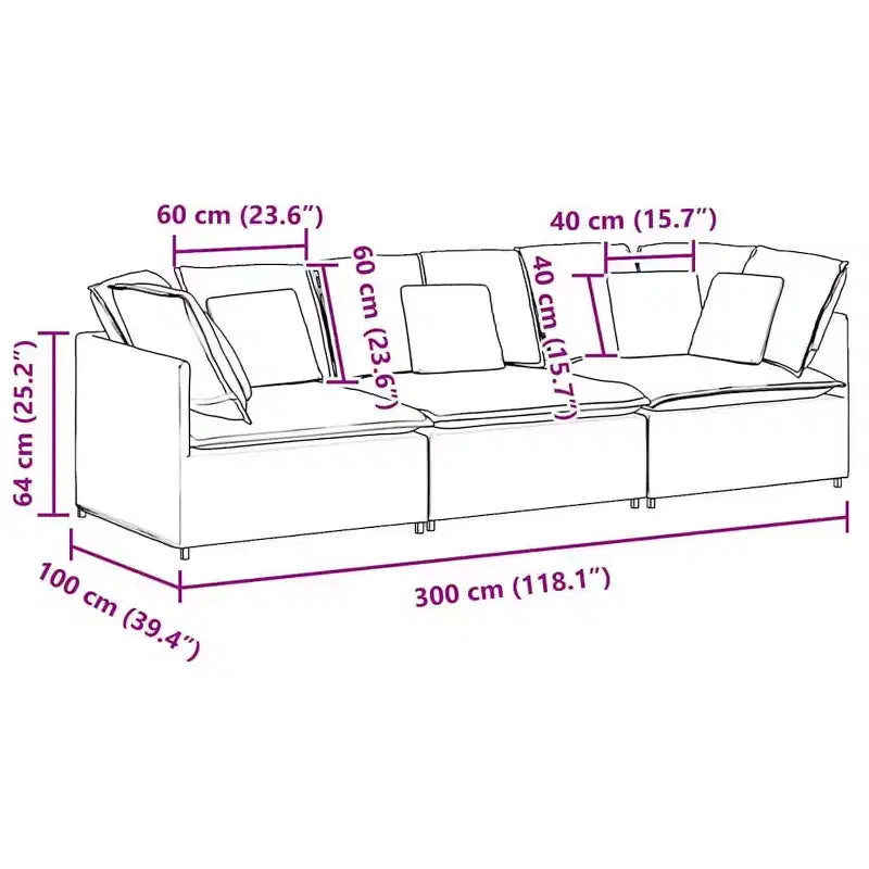 Canapé modulable en tissu gris foncé, cadre métallique durable, sections personnalisables pour salon