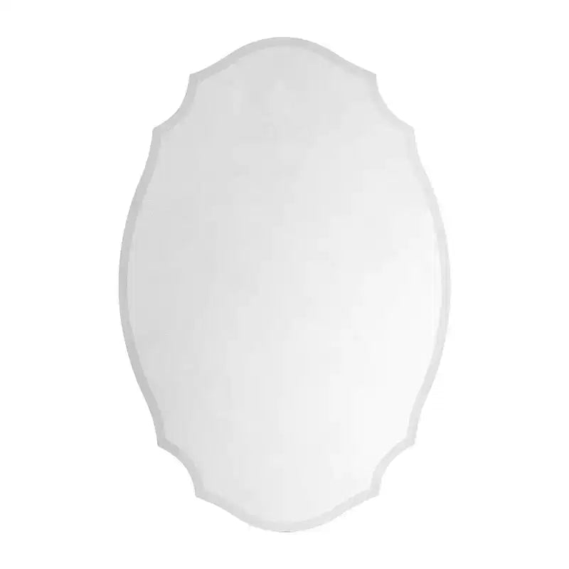 Armoire de toilette biseautée sans cadre en forme d'arche irrégulière avec miroir, montage en surface
