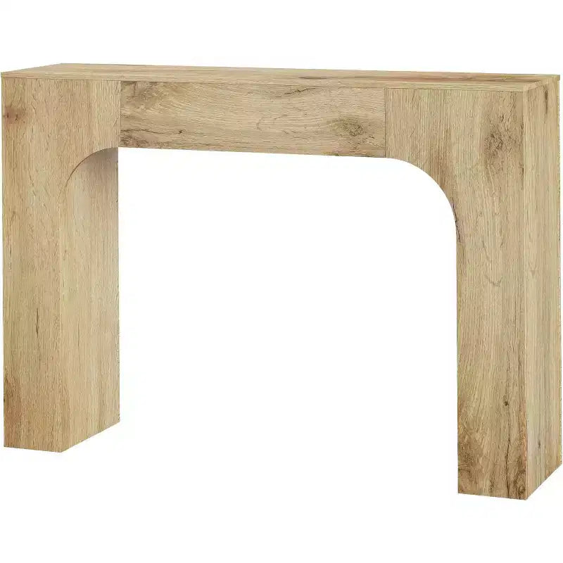 Console, Table de canapé rectangulaire en bois derrière le canapé, Table d'entrée industrielle, Table de couloir de ferme, Tables d'entrée de ferme