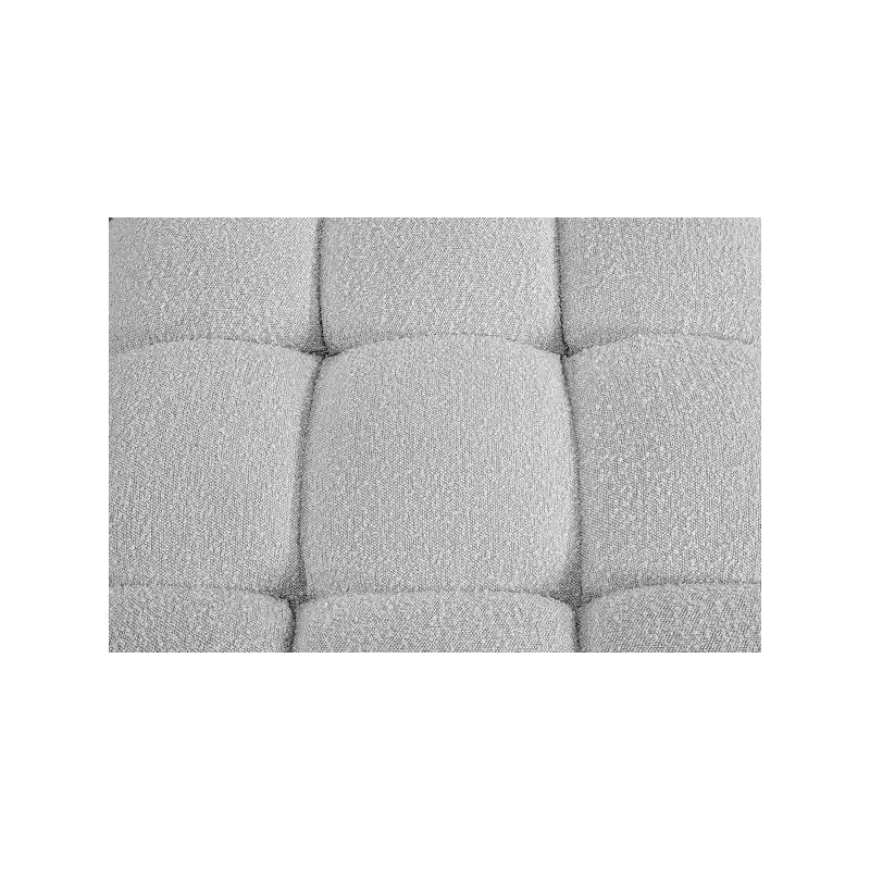 Canapé modulaire en tissu bouclé gris, modulable pour le salon