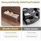 Commode à 6 tiroirs, grande commode en bois pour chambre à coucher, organisateur de placard autoportant pour salon et entrée