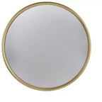 Miroir mural rond convexe avec cadre en fer, doré - Salon Chambre Coiffeuse Entrée