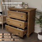 Commode à tiroirs, meuble de rangement en bois avec poignées métalliques, design moderne pour chambre, salon, entrée