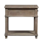 Table d'appoint rectangulaire taupe vieilli