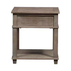 Table d'appoint rectangulaire taupe vieilli