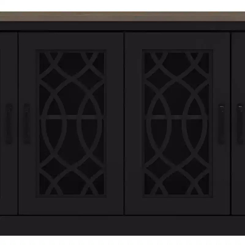 Meuble TV avec rangement et motif décoratif ajouré 59,6 L 15,7 P 29,3 H