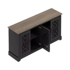 Meuble TV avec rangement et motif décoratif ajouré 59,6 L 15,7 P 29,3 H