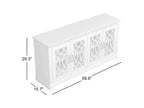 Meuble TV avec rangement et motif décoratif ajouré 59,6 L 15,7 P 29,3 H