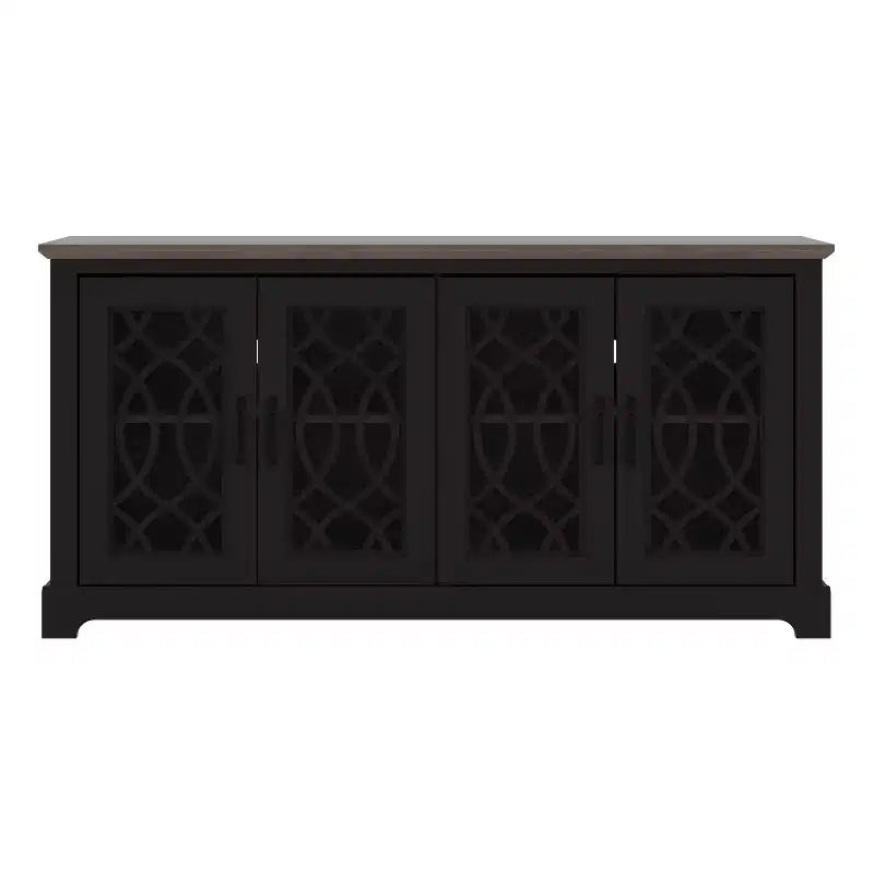 Meuble TV avec rangement et motif décoratif ajouré 59,6 L 15,7 P 29,3 H
