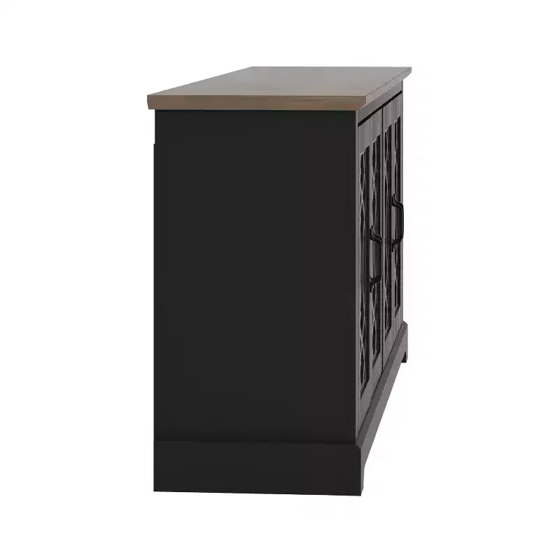 Meuble TV avec rangement et motif décoratif ajouré 59,6 L 15,7 P 29,3 H