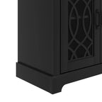 Meuble TV avec rangement et motif décoratif ajouré 59,6 L 15,7 P 29,3 H