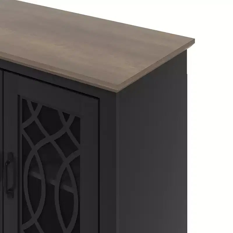 Meuble TV avec rangement et motif décoratif ajouré 59,6 L 15,7 P 29,3 H