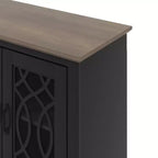 Meuble TV avec rangement et motif décoratif ajouré 59,6 L 15,7 P 29,3 H