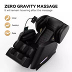 Fauteuil de massage relaxant, Fauteuil de massage corporel complet avec 5 modes automatiques, 8 rouleaux fixes, Repose-pieds rétractable, Fauteuil de massage zéro gravité