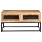 Table basse 89,9 x 60 x 40 cm en bois d'acacia massif