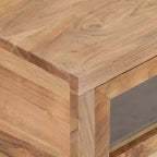 Table basse 89,9 x 60 x 40 cm en bois d'acacia massif