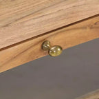 Table basse 89,9 x 60 x 40 cm en bois d'acacia massif