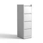 Classeur vertical à 4 tiroirs avec serrure, armoire de classement en métal avec serrure, meuble de rangement en acier pour dossiers de format A4/Lettre/Légal