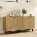 Meuble TV pour téléviseur de 65 pouces, console média moderne avec rangement, centre de divertissement pour salon