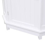 Meuble de Rangement d'Angle Autoportant pour Salle de Bain, en Bois Moderne, Triangle, avec Étagère Réglable