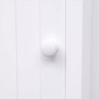 Meuble de Rangement d'Angle Autoportant pour Salle de Bain, en Bois Moderne, Triangle, avec Étagère Réglable